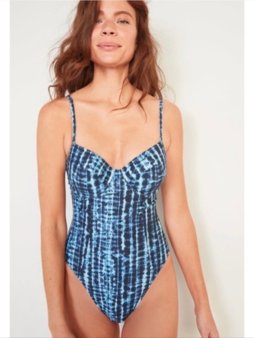 Old Navy Tie Dye Underwire High Cut One Piece Swimsuit Nwt Size Large